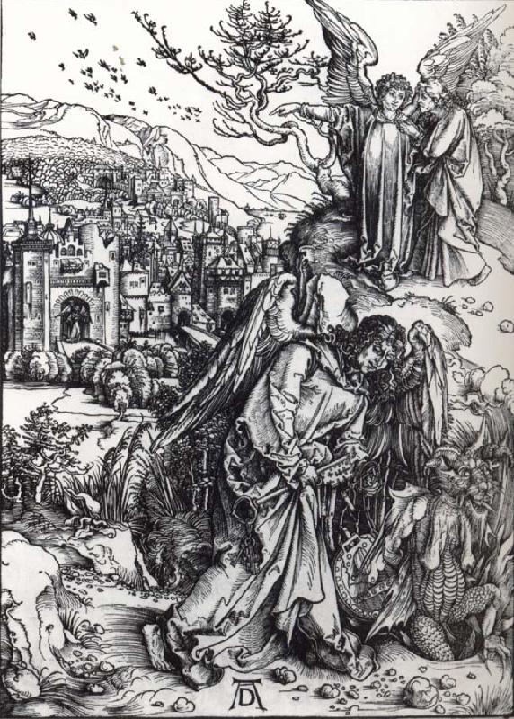 Albrecht Durer The Angel with the key to the Bottomless Pit